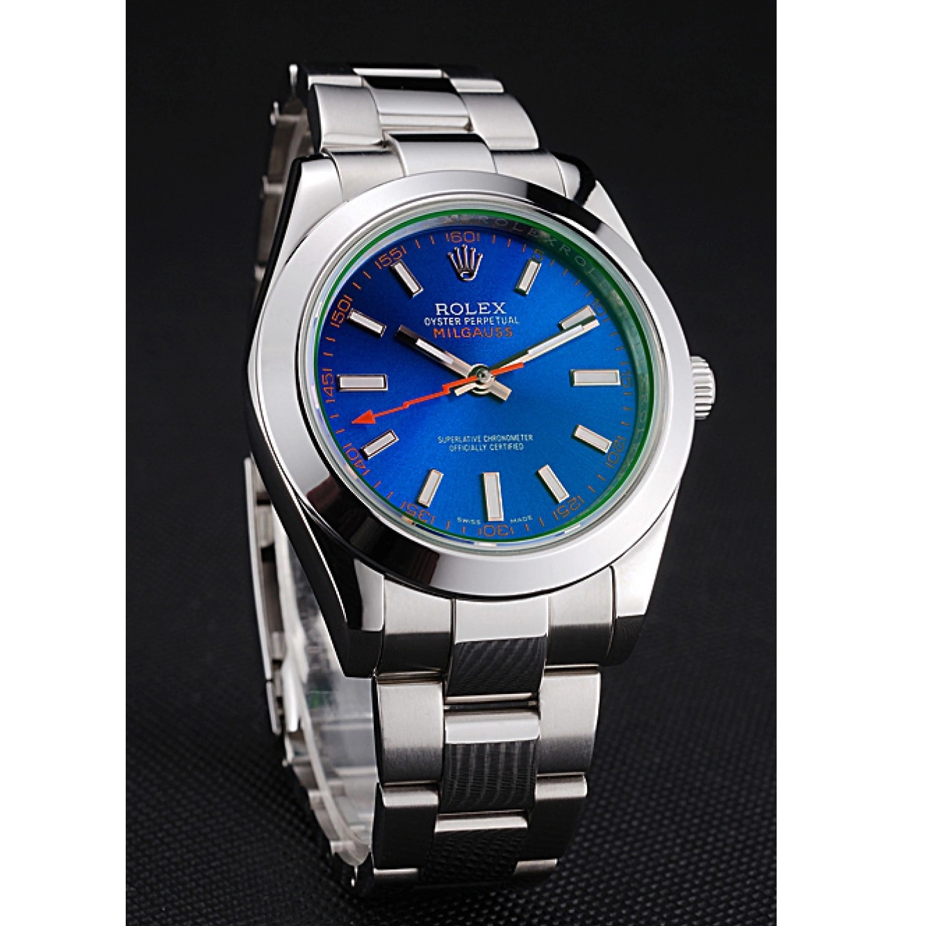 Good Copy Rolex Watches Rolex Dial 622838 And Milgauss Blue Steel Case Stainless Bezel 0527